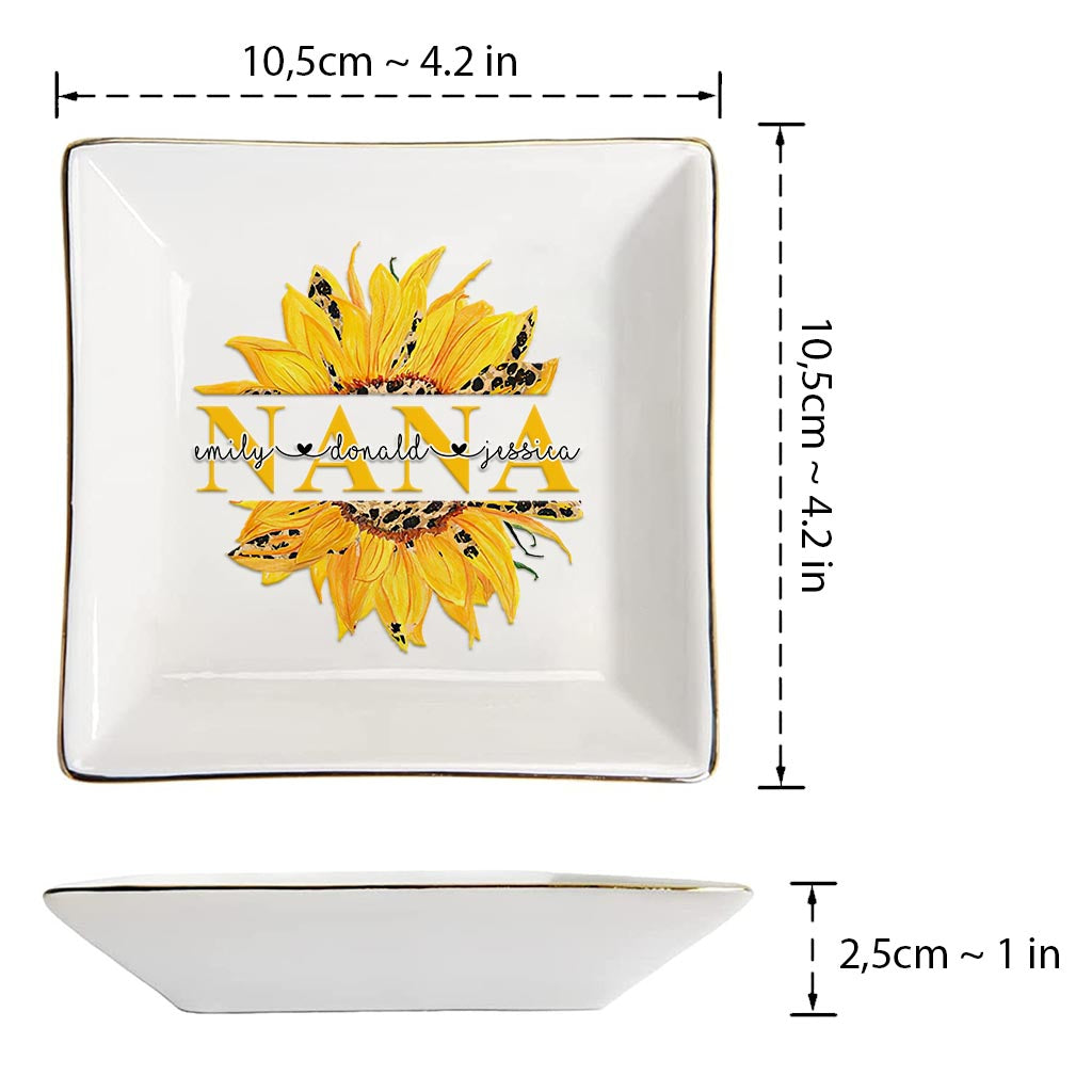 You're My Sunshine - Personalized Mother's Day Grandma Jewelry Dish