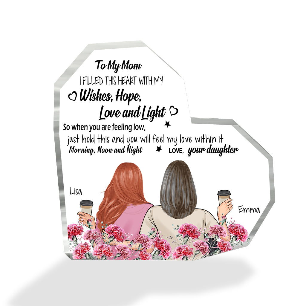 To My Mom - Personalized Mother's Day Mother Custom Shaped Acrylic Plaque