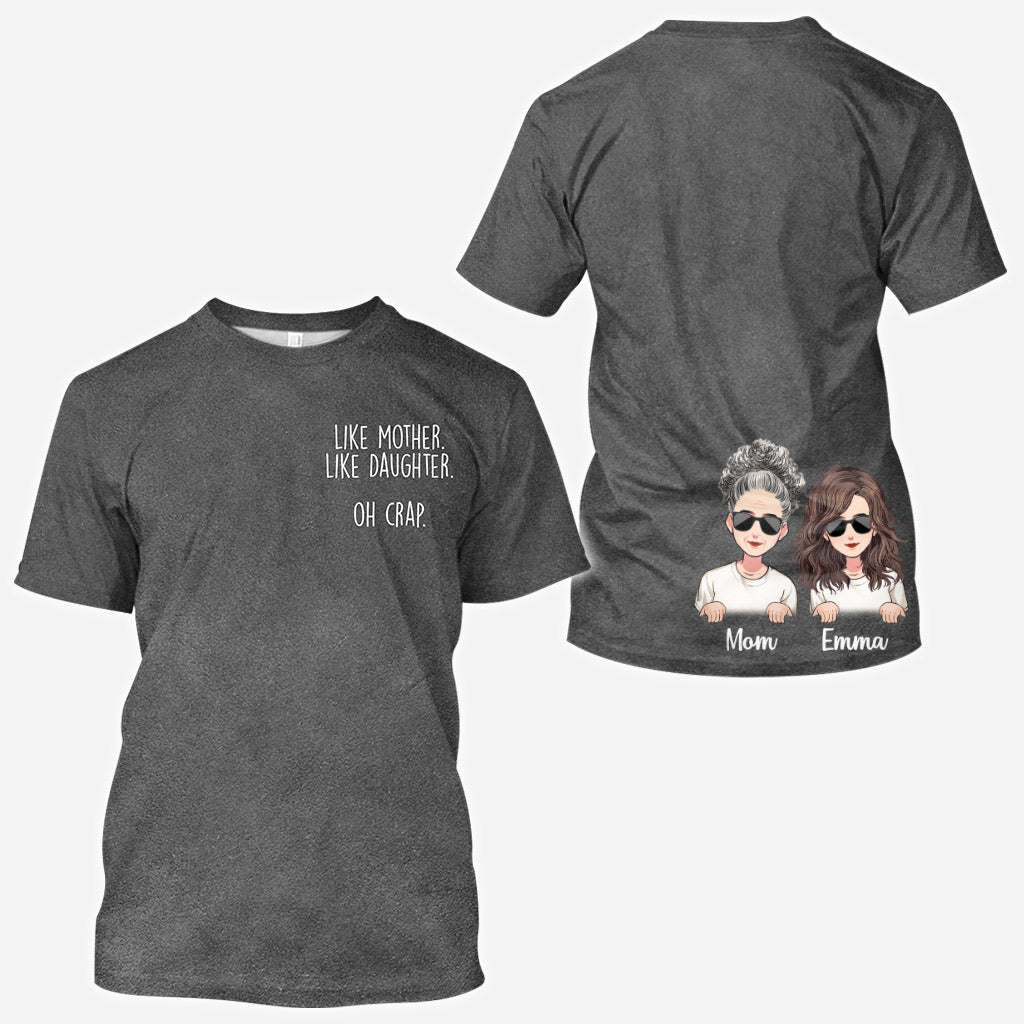 Like Mother Like Daughter - Personalized Mother's Day Mother All Over T-shirt and Hoodie