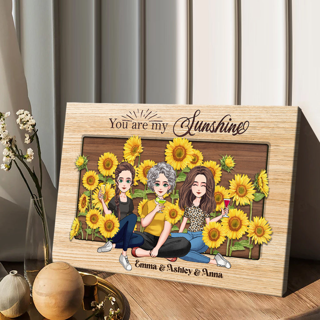 You Are My Sunshine - Personalized Mother's Day Mother Canvas And Poster