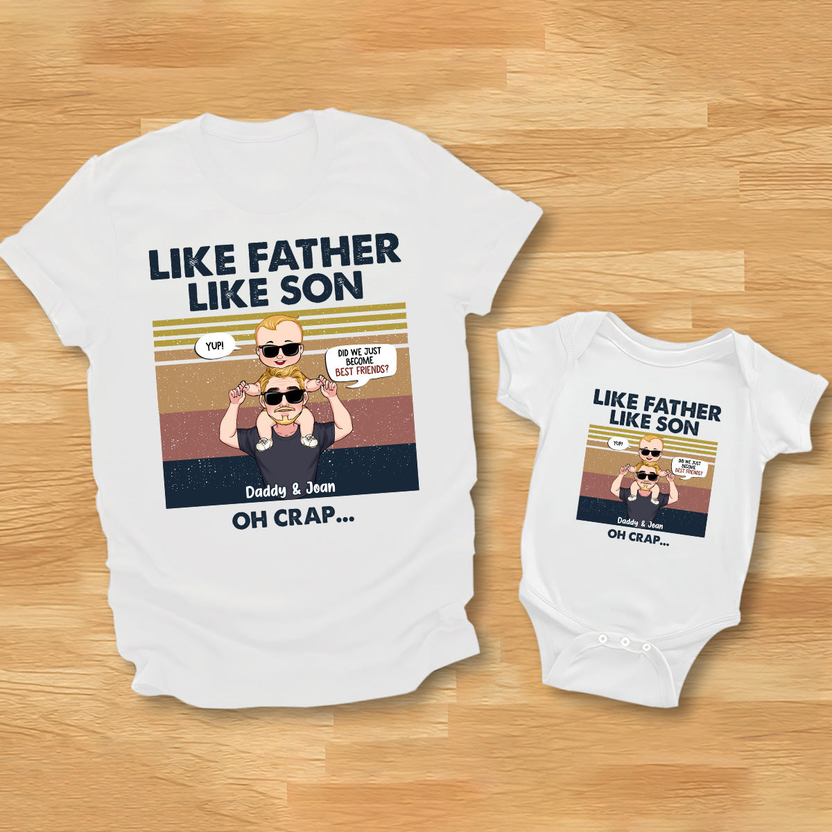 Did We Just Become Best Friends? - Gift for dad, newborn, baby/infant (0-1 year), new dad - Personalized Set