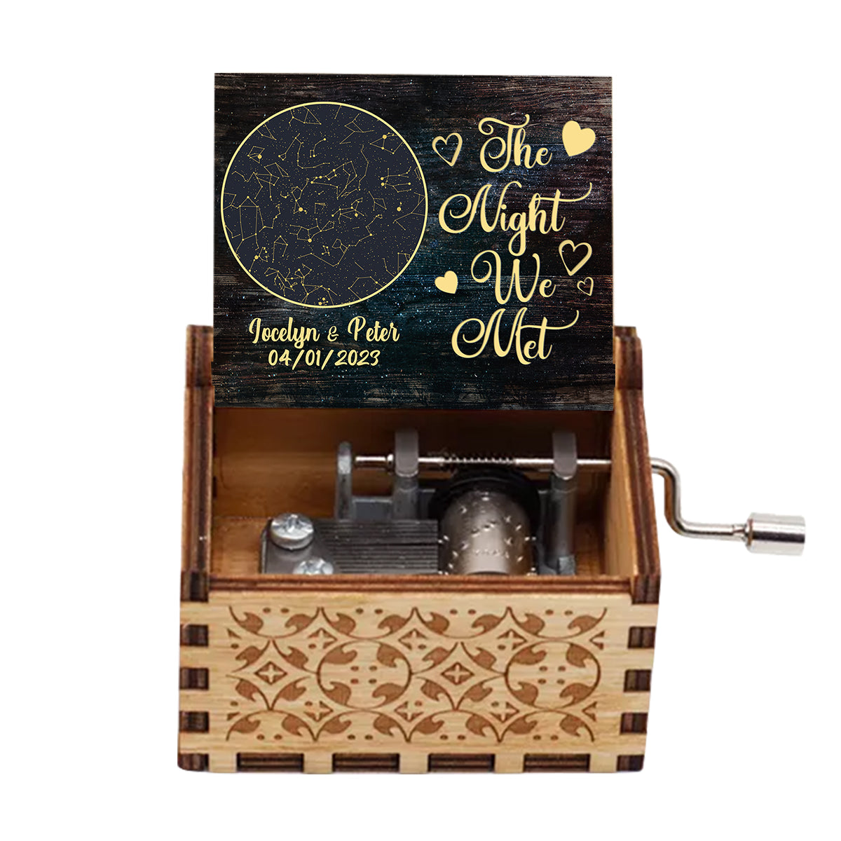 The Night We Met - Couple gift for boyfriend, girlfriend, wife, husband - Personalized Hand Crank Music Box