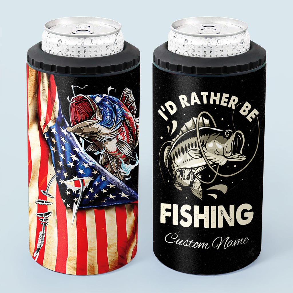 Reel Cool Dad - Fishing gift for dad, grandpa, him, husband - Personalized  Can Cooler