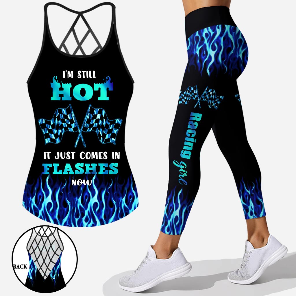 Discover I'm Still Hot - Racing Cross Tank Top and Leggings