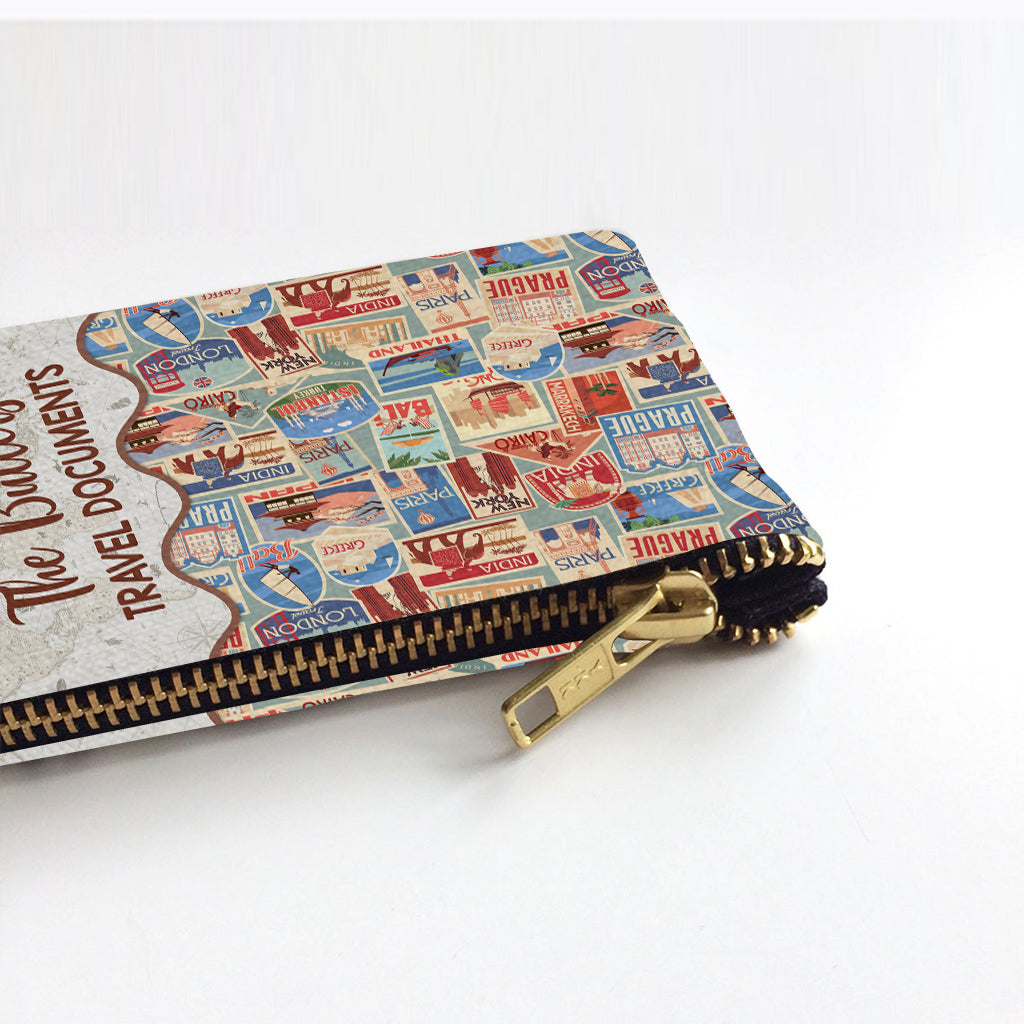 Family Travel Documents - Personalized Travelling Pouch