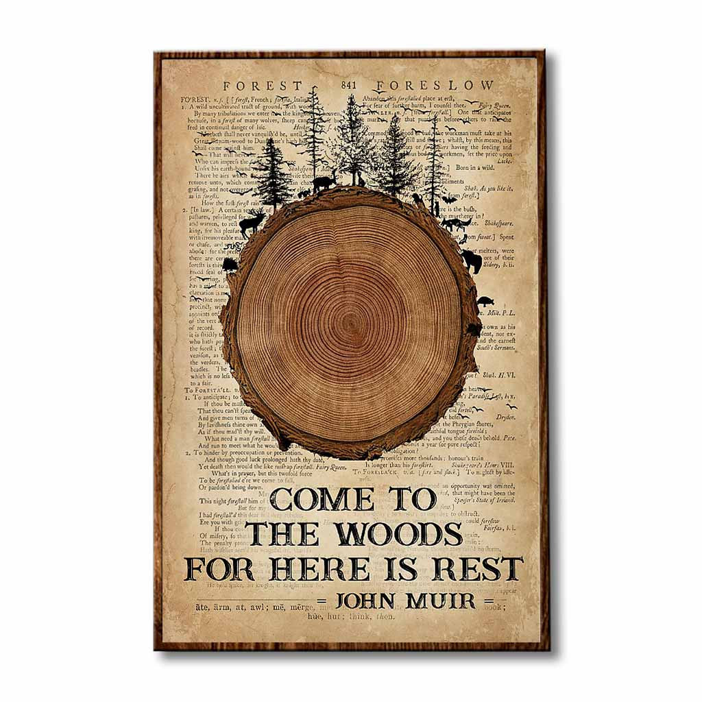 Come To The Woods - Camping Poster 112021