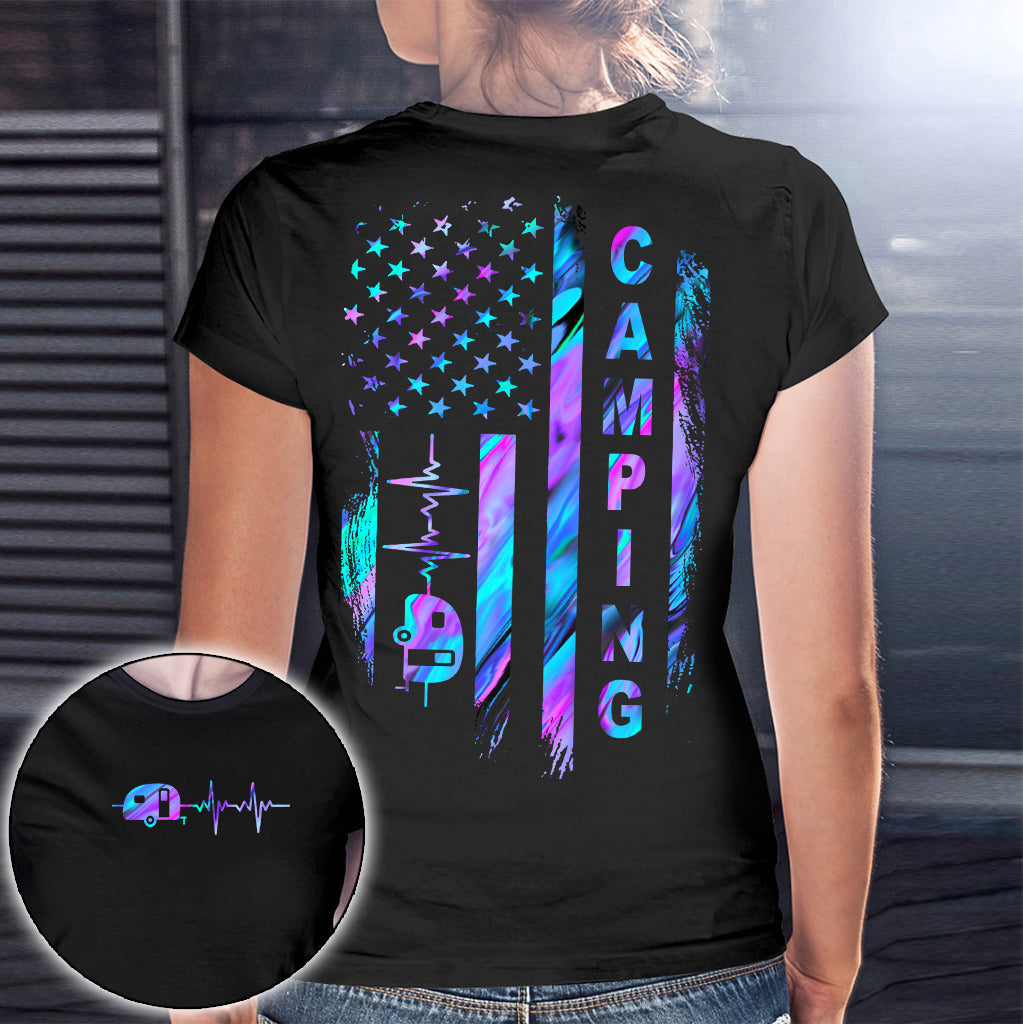 Camping Flag - Hologram T-shirt and Hoodie 1121