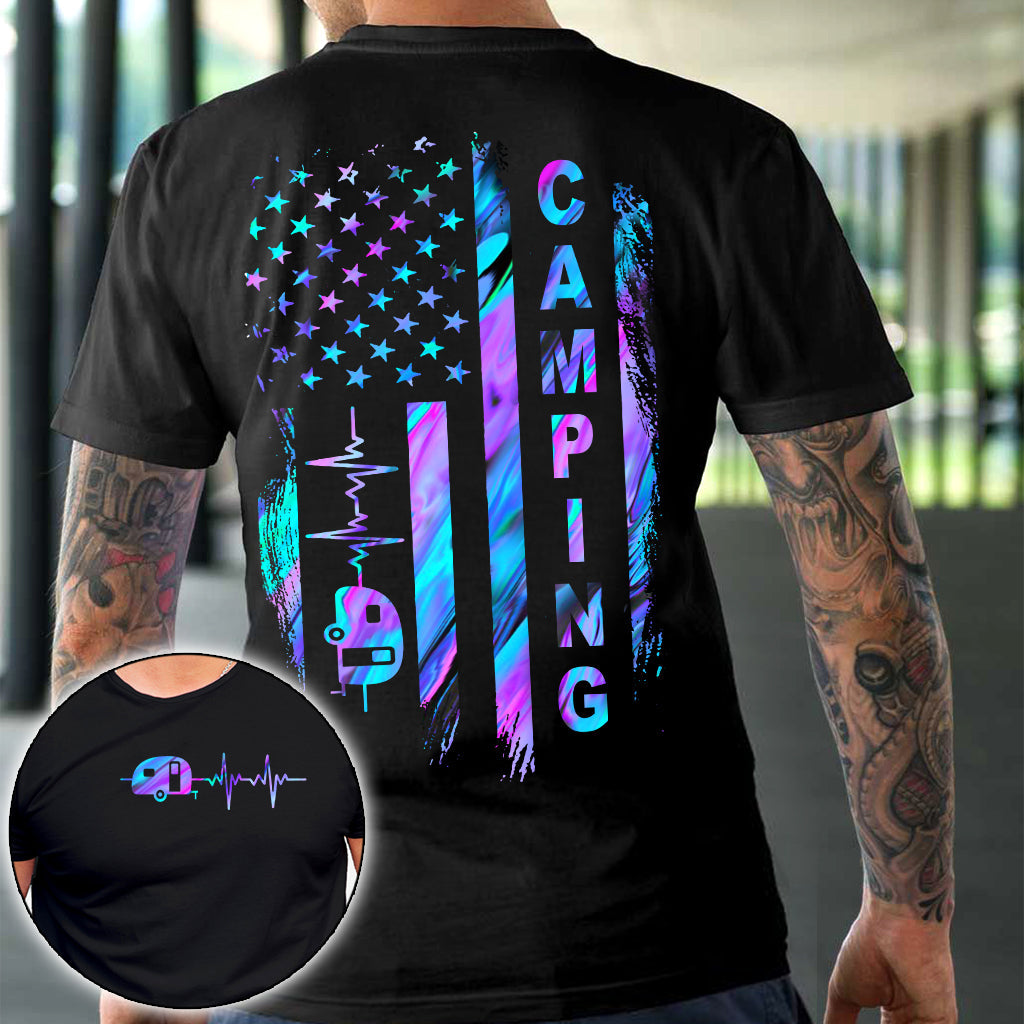 Camping Flag - Hologram T-shirt and Hoodie 1121