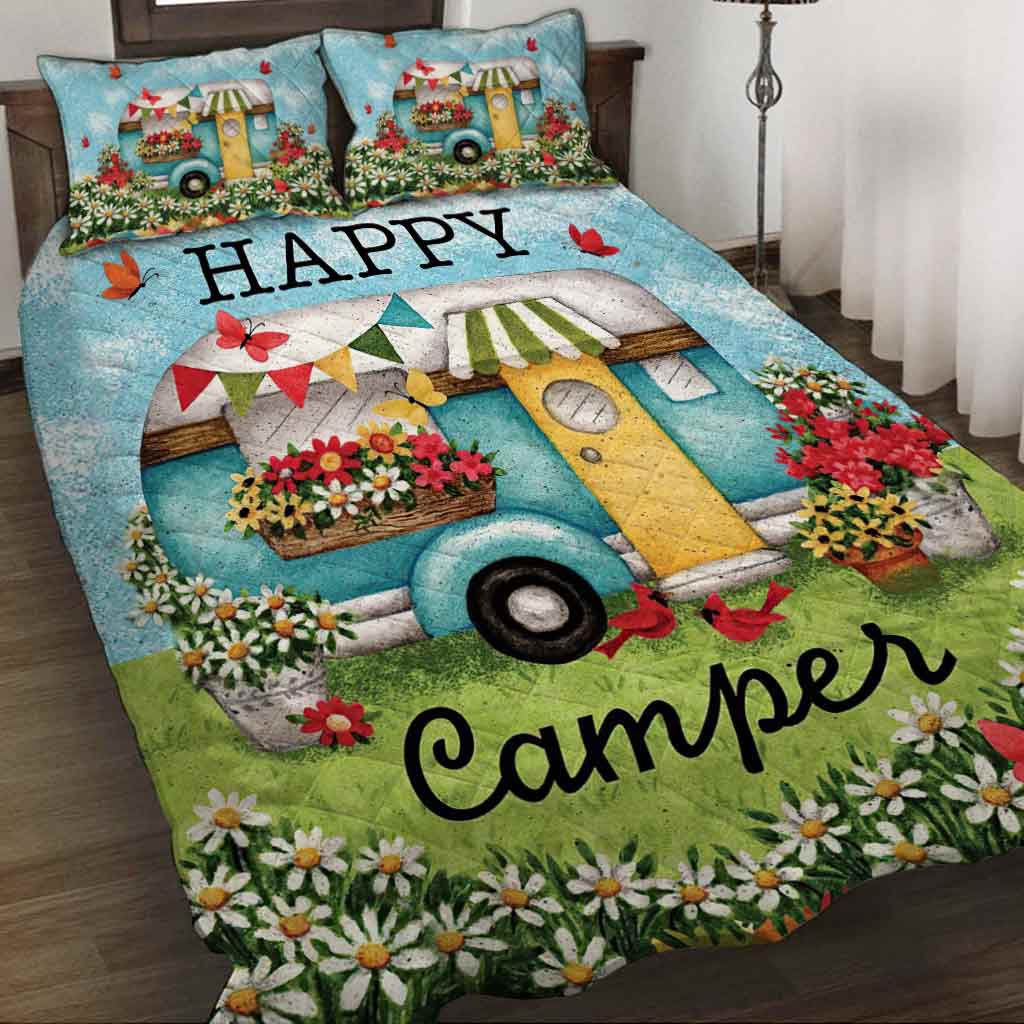 Happy Camper - Camping Quilt Set 112021