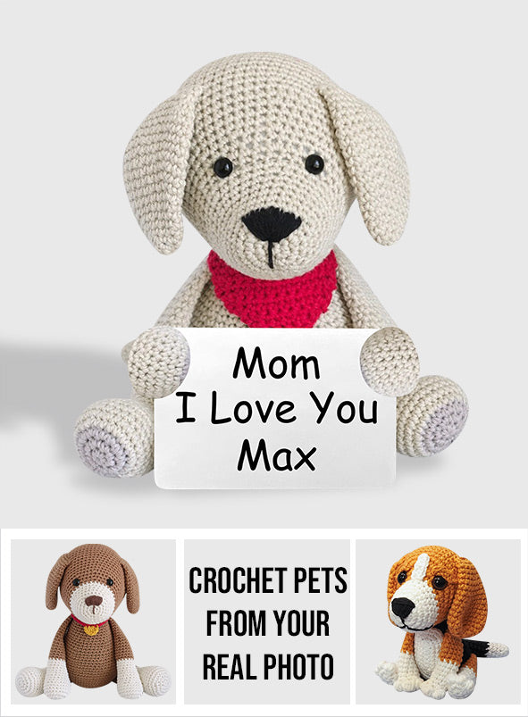 Crochet Pets From Real Photo - Gift for dog lovers, dog lover - Personalized Hand Knitted Figurine