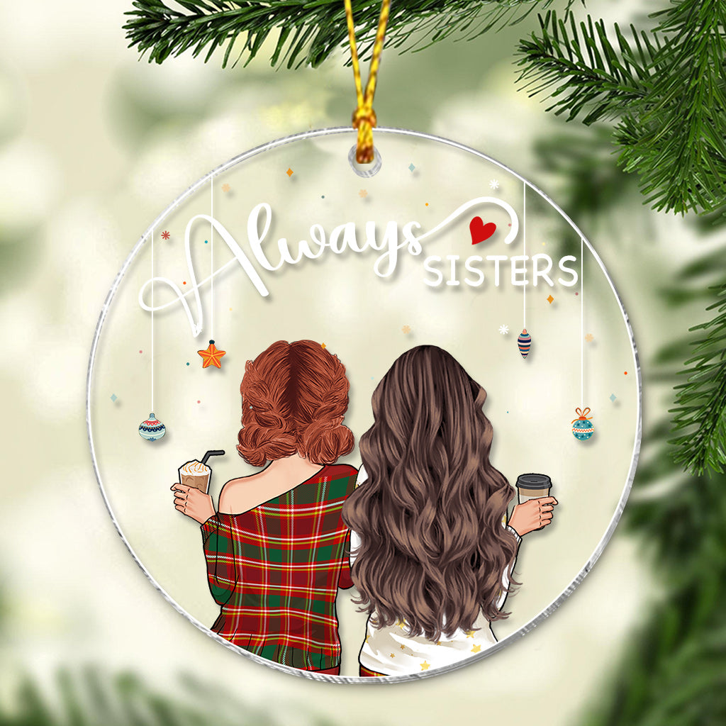 Always Besties - Personalized Bestie Transparent Ornament