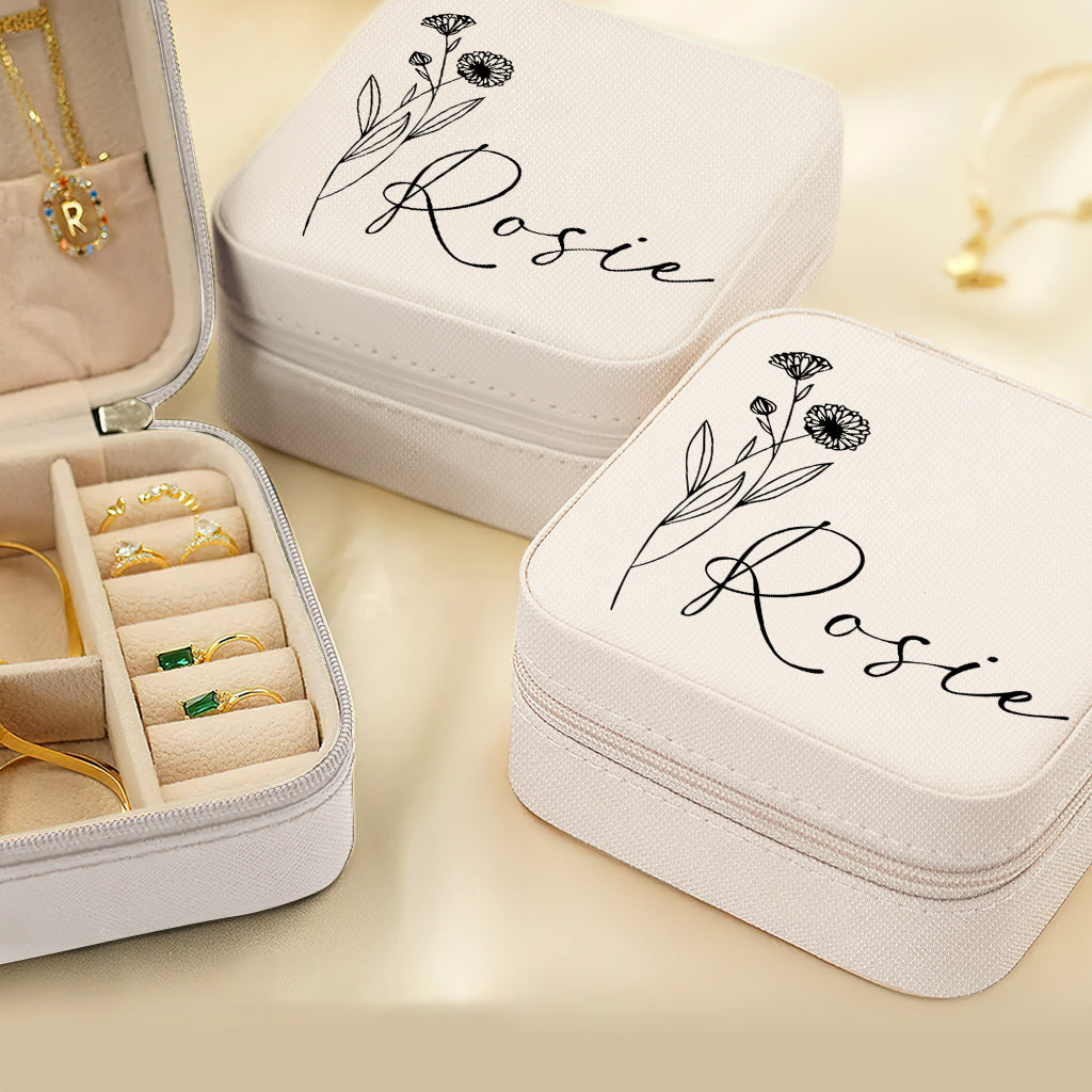 Birth Flower - Personalized Daughter Jewelry Box