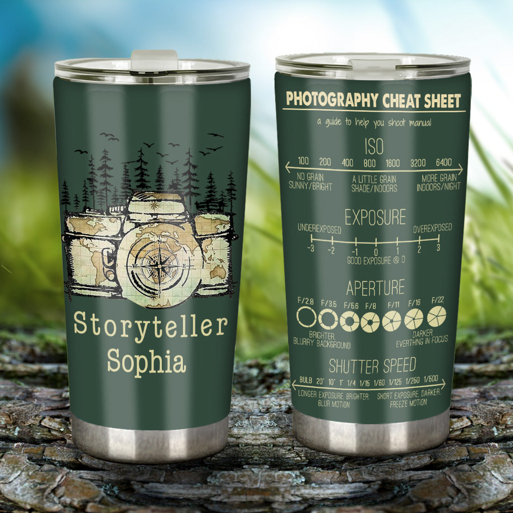 Storyteller - Personalized Photography Tumbler