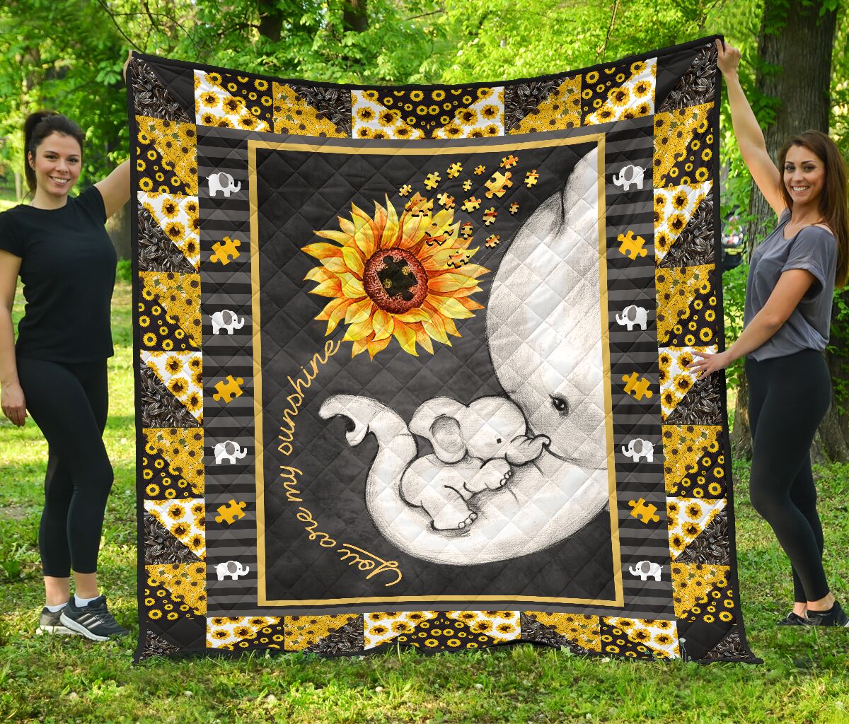 You Are My Sunshine Autism Awareness Quilt 0622