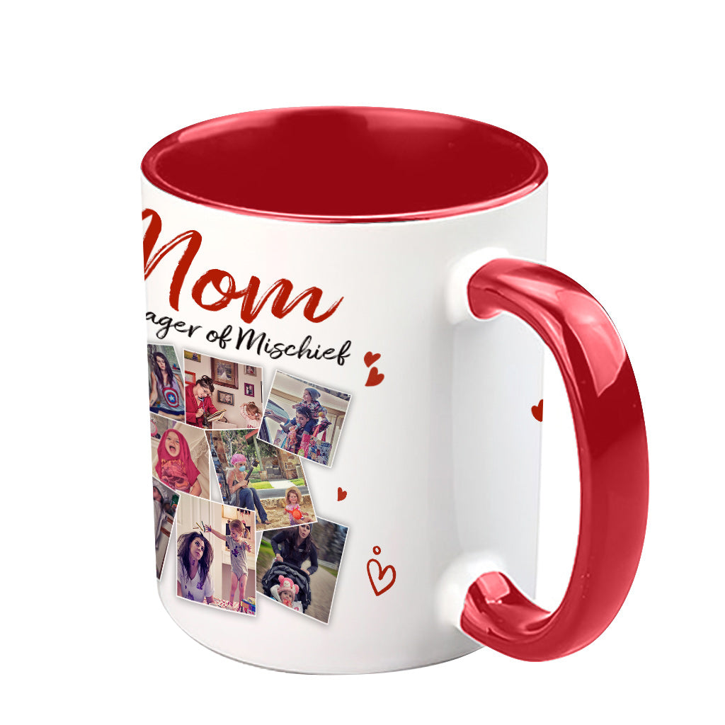 Mom Manager Of Mischief - Personalized Mother Accent Mug