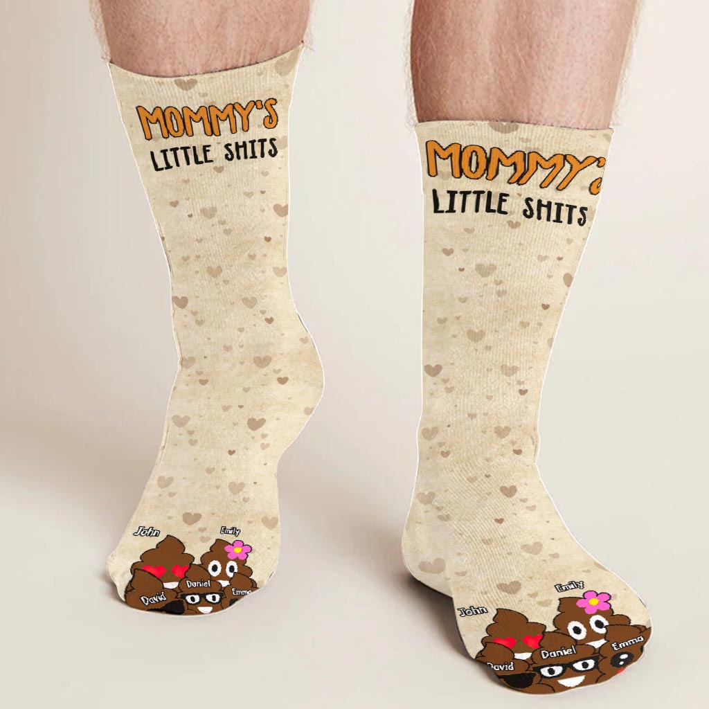 Dad's Little Cuties - Gift for Dad, Grandma, Grandpa, Mom - Personalized Socks