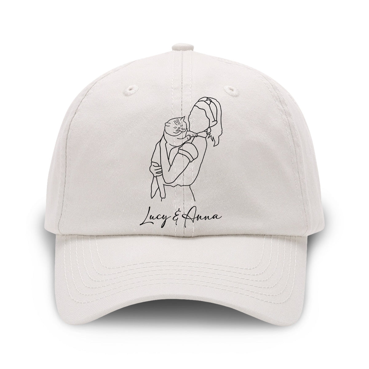 Custom Photo - Personalized Cat Embroidered Classic Cap