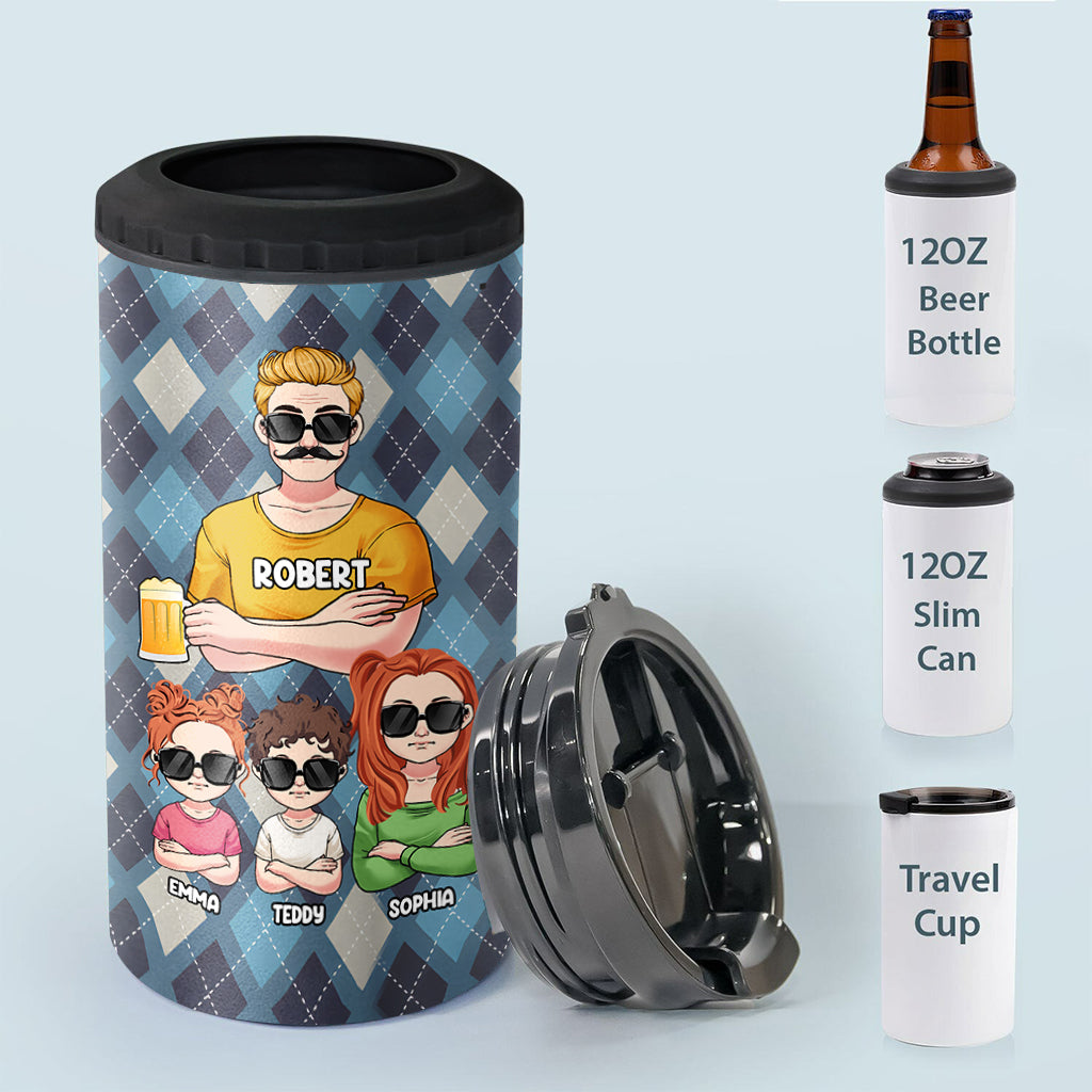 To Dad From The Reason You Drink - Personalized Father Can Cooler