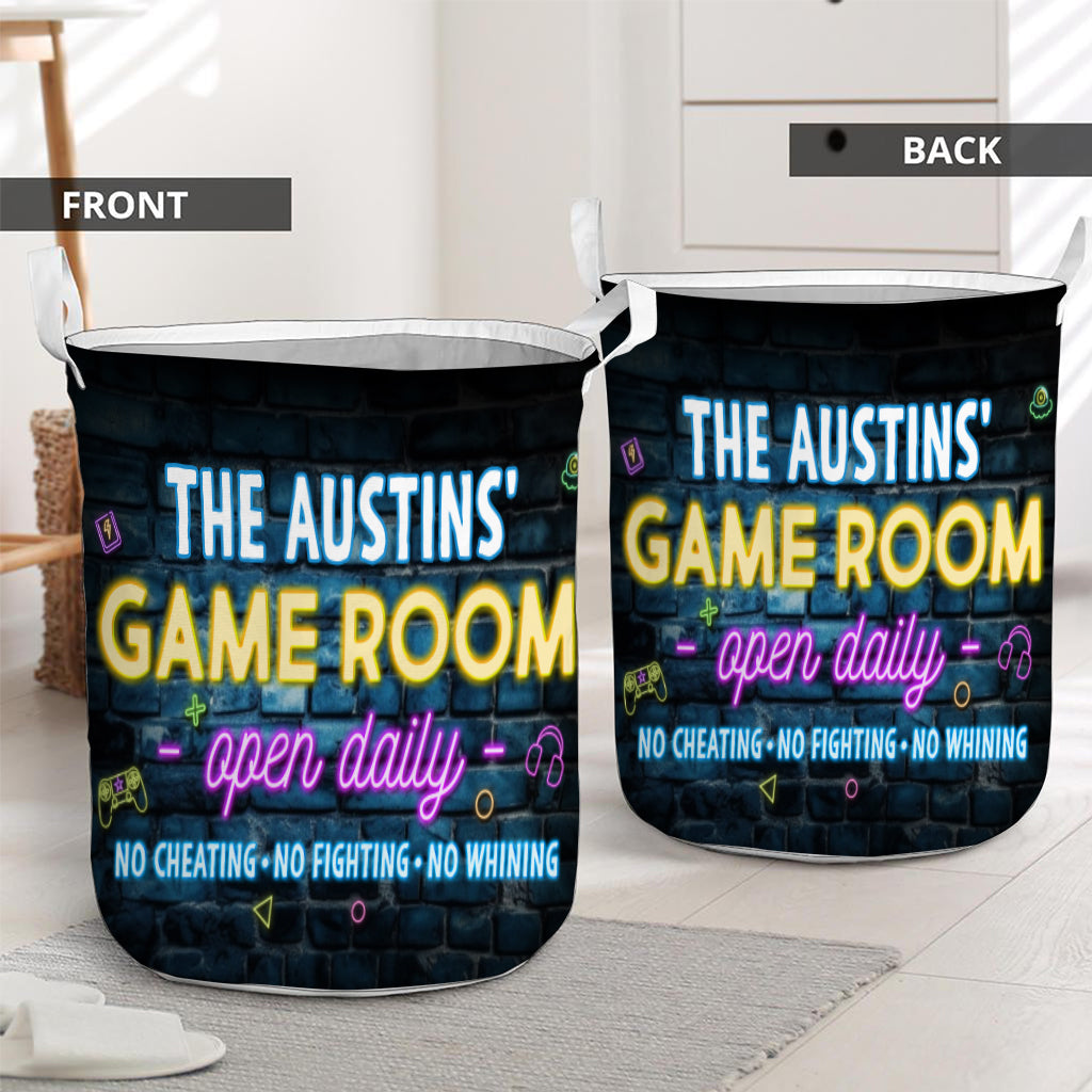 Game Room - Personalized Video Game Laundry Basket