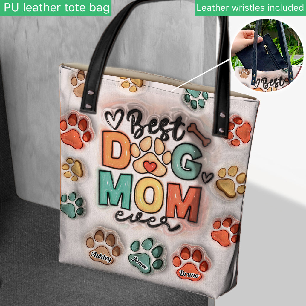 Best Dog Mom Ever - Gift for dog lovers, cat lover - Personalized Tote Bag