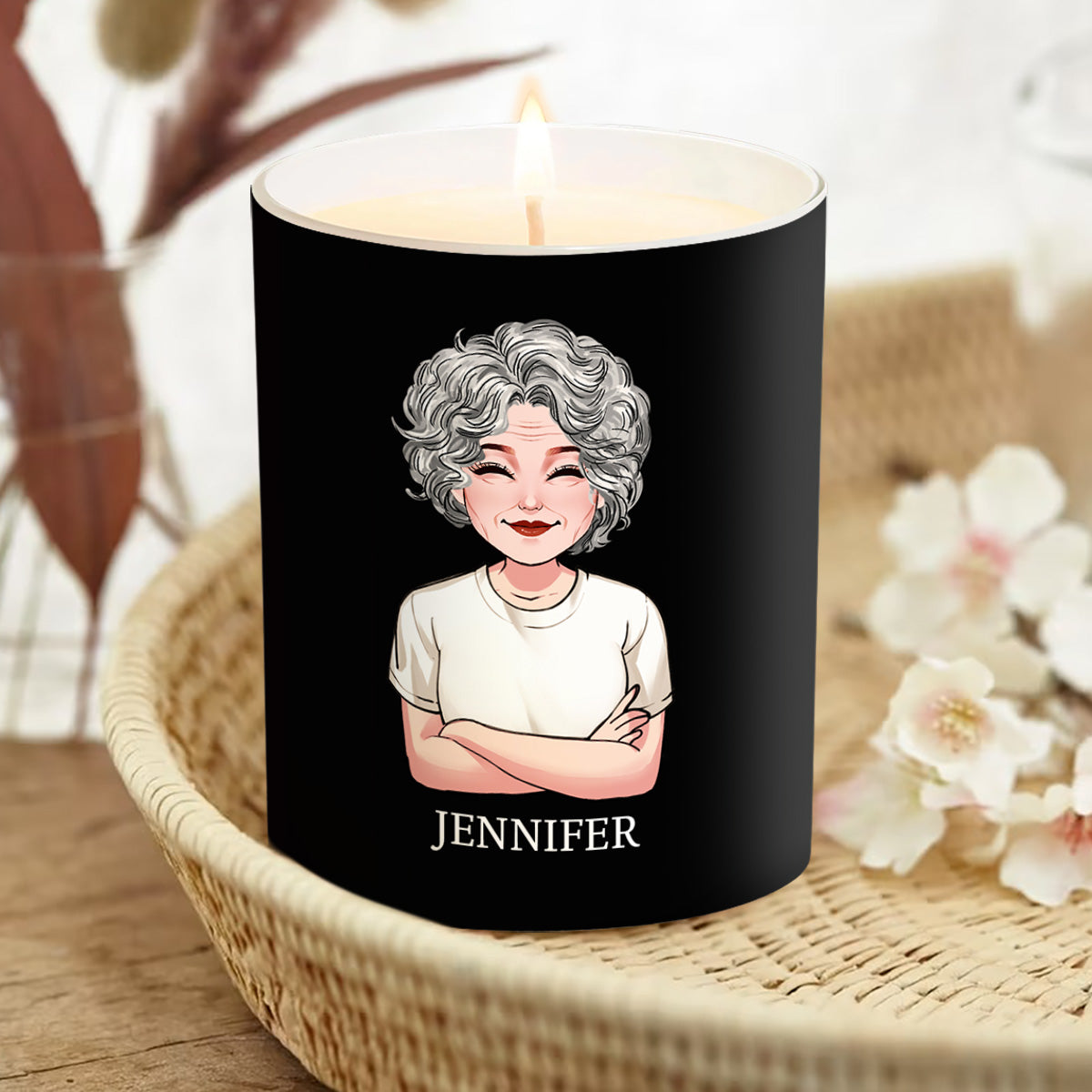 Smells Like It's Not My Problem Anymore - Personalized Retired Candle With Wooden Lid