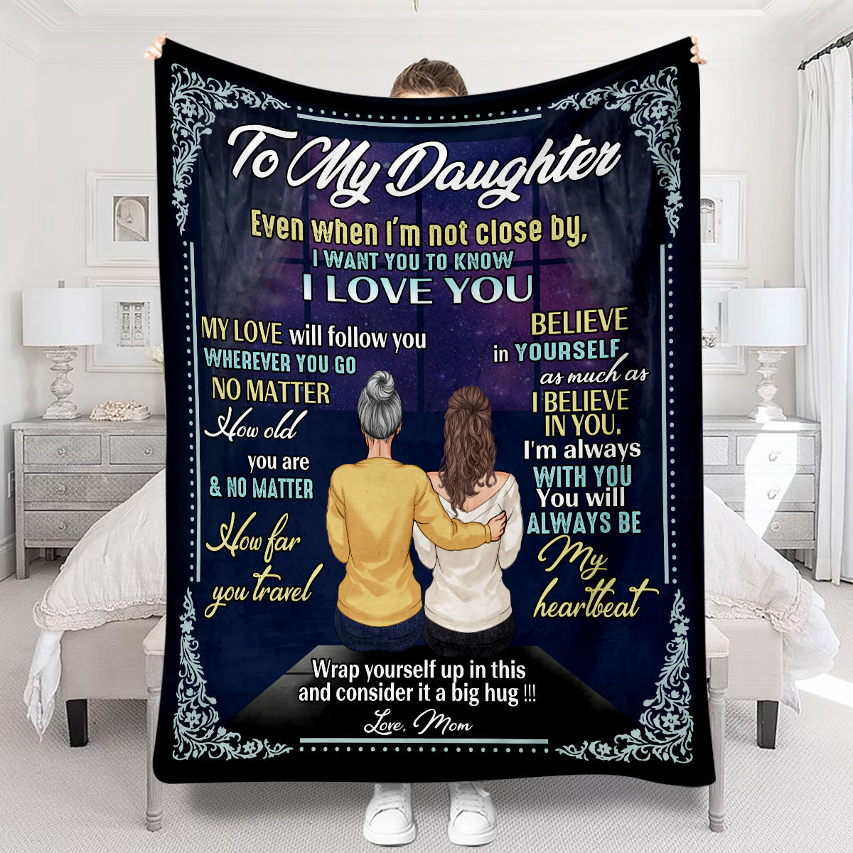 To My Daughter - Personalized Daughter Blanket