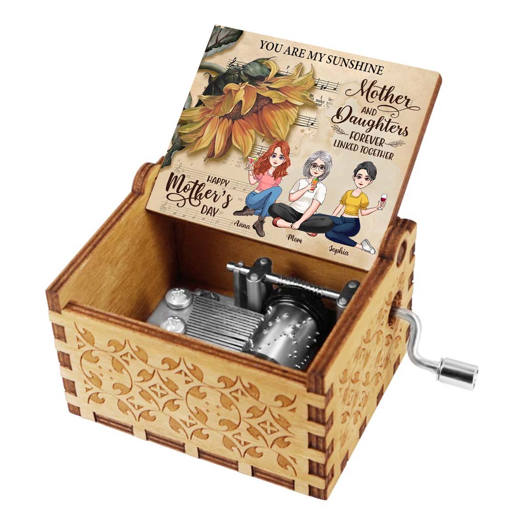 You Are My Sunshine - Personalized Mother's Day Mother Hand Crank Music Box