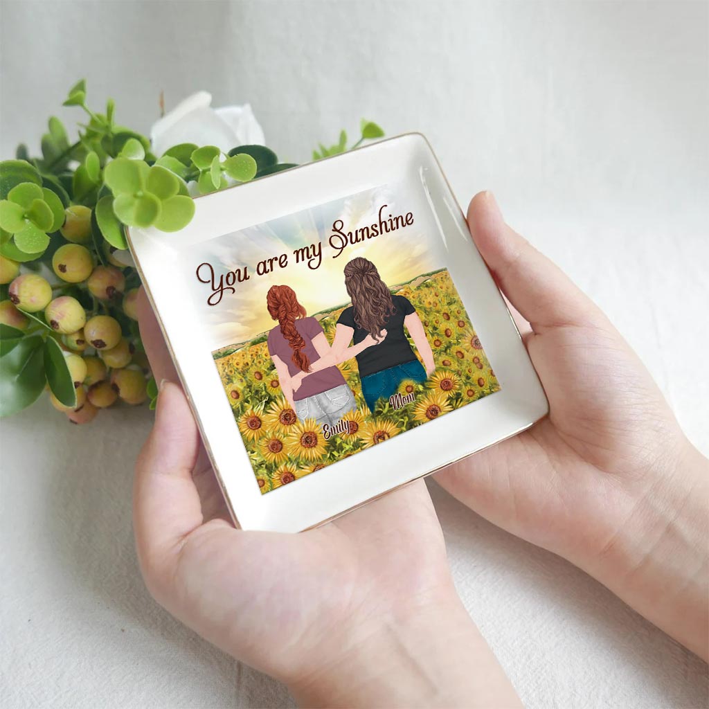 You're My Sunshine - Personalized Mother's Day Mother Jewelry Dish