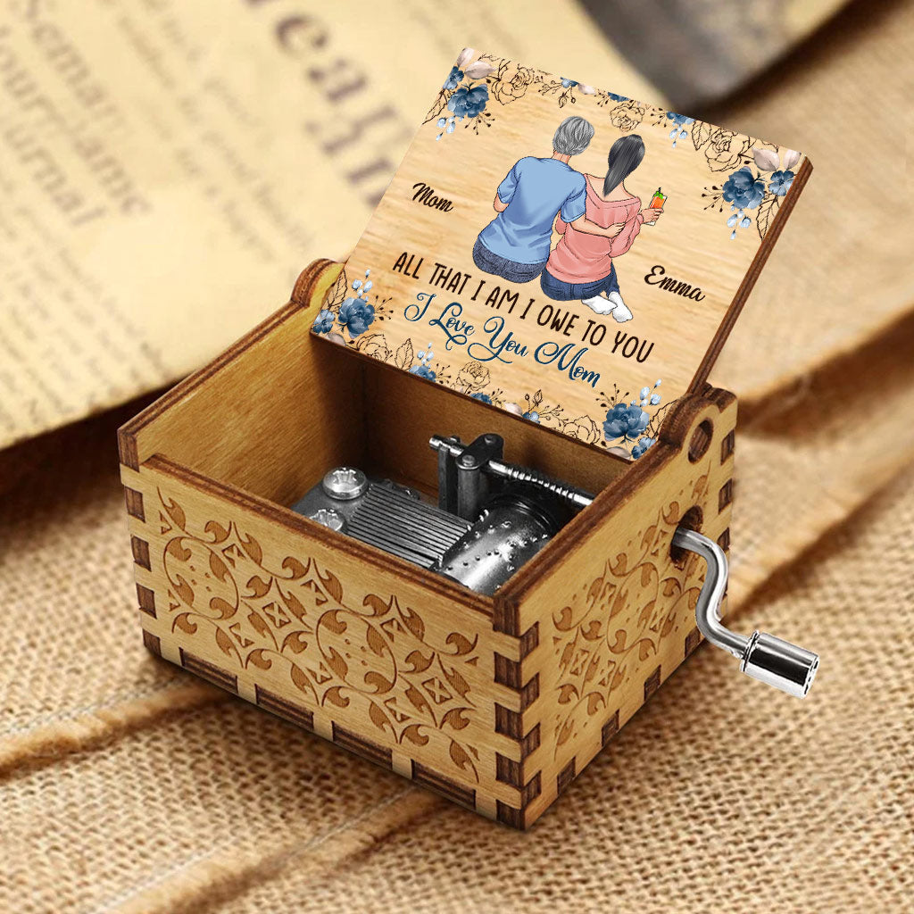 All That I Am - Personalized Mother's Day Mother Hand Crank Music Box