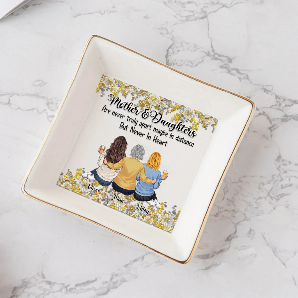 Mother And Daughters - Mother's Day Mother Jewelry Dish