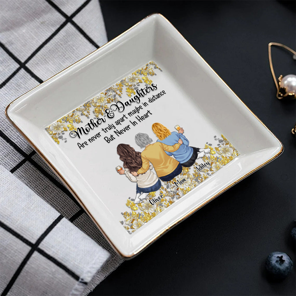 Mother And Daughters - Mother's Day Mother Jewelry Dish