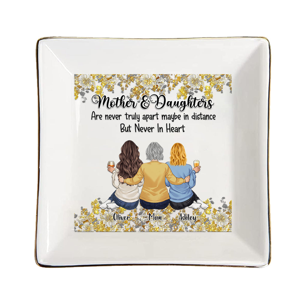 Mother And Daughters - Mother's Day Mother Jewelry Dish