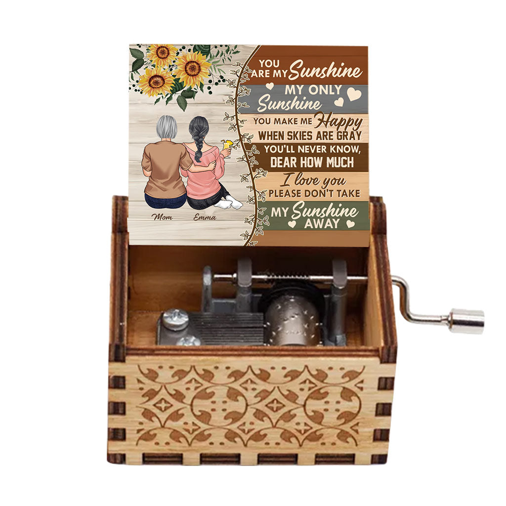 To My Daughter - Personalized Mother's Day Mother Hand Crank Music Box