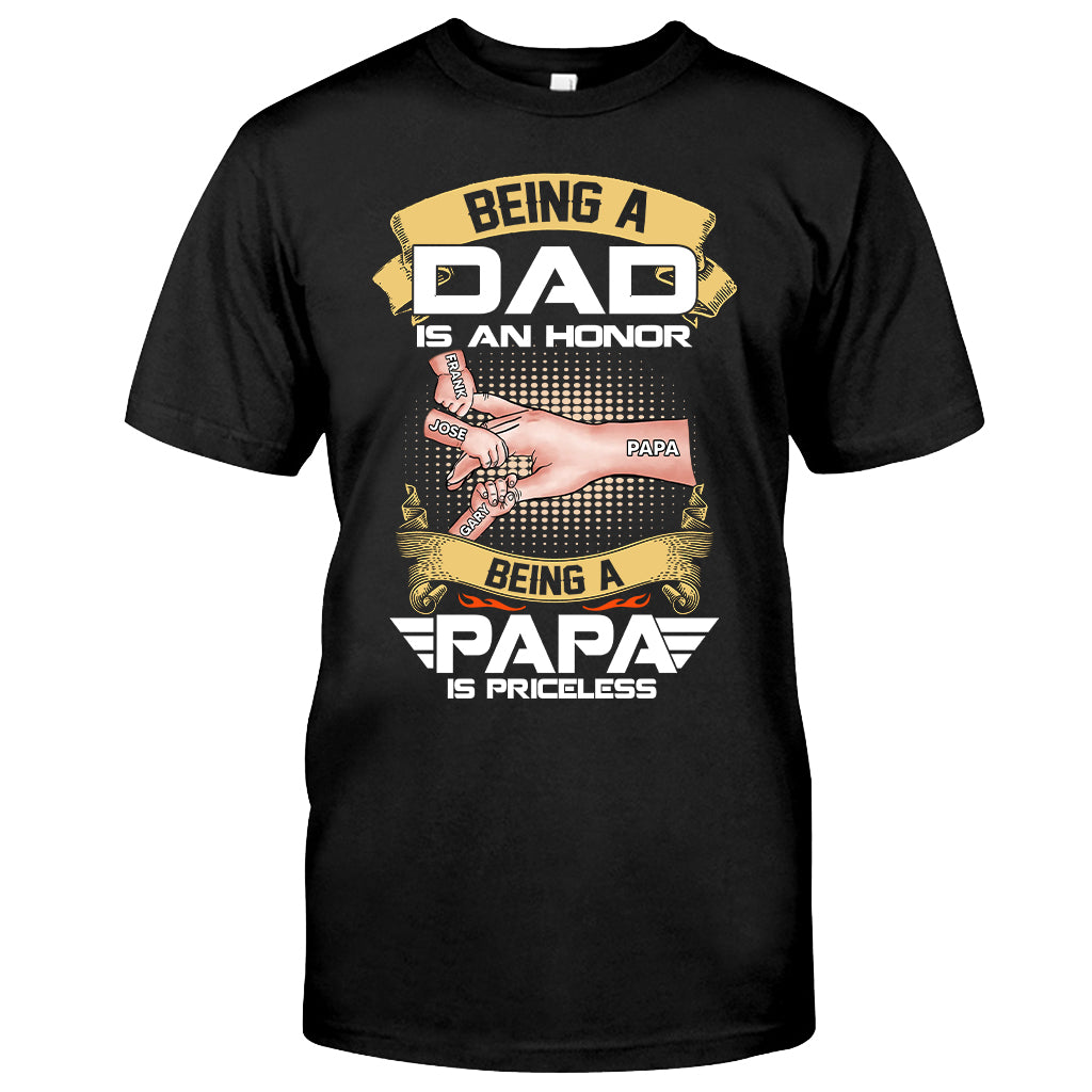 Priceless Papa - Personalized Grandpa T-shirt and Hoodie