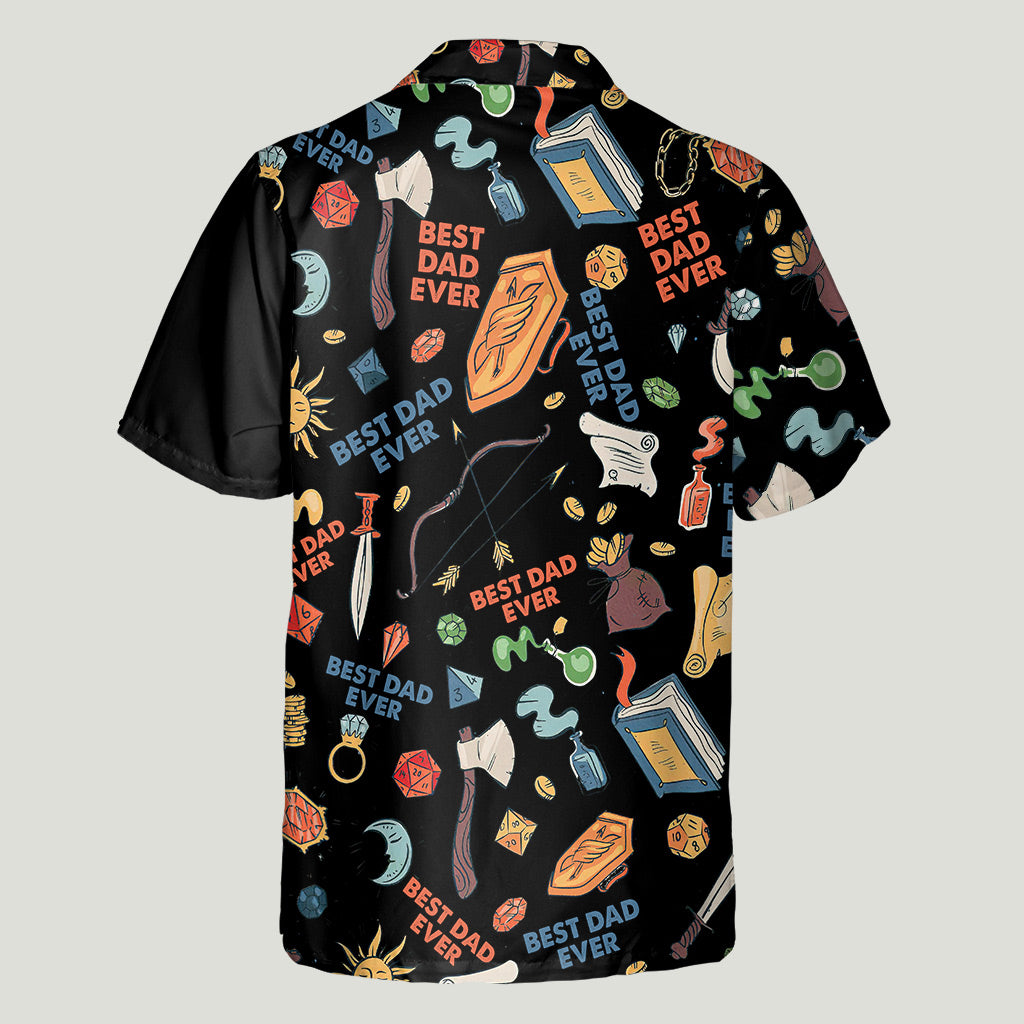Like A Regular Dad But Cooler - Personalized RPG Hawaiian Shirt