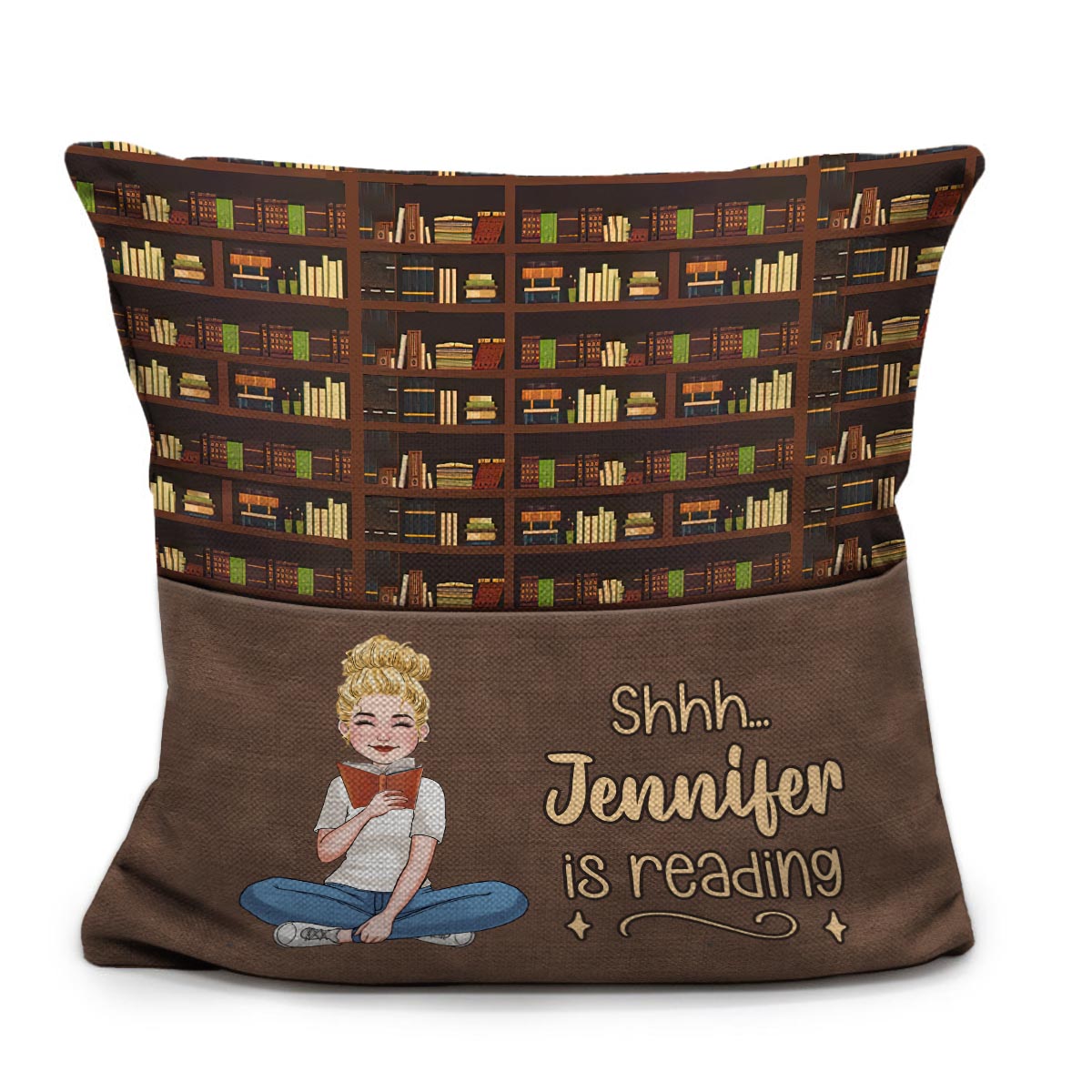 Reading Just A Girl Boy Who Loves Books - Gift For Book Lovers -  Personalized Pocket Pillow