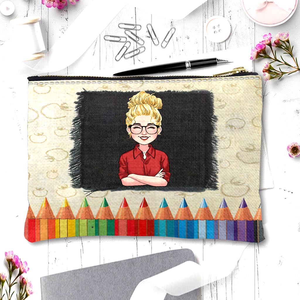 Discover Teacher Survival Kit Pencil Case - Personalized Teacher Makeup Bag