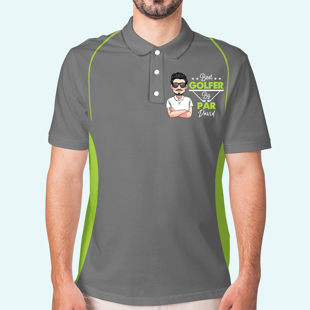 Best Golfer By Par - Personalized Golf Polo Shirt