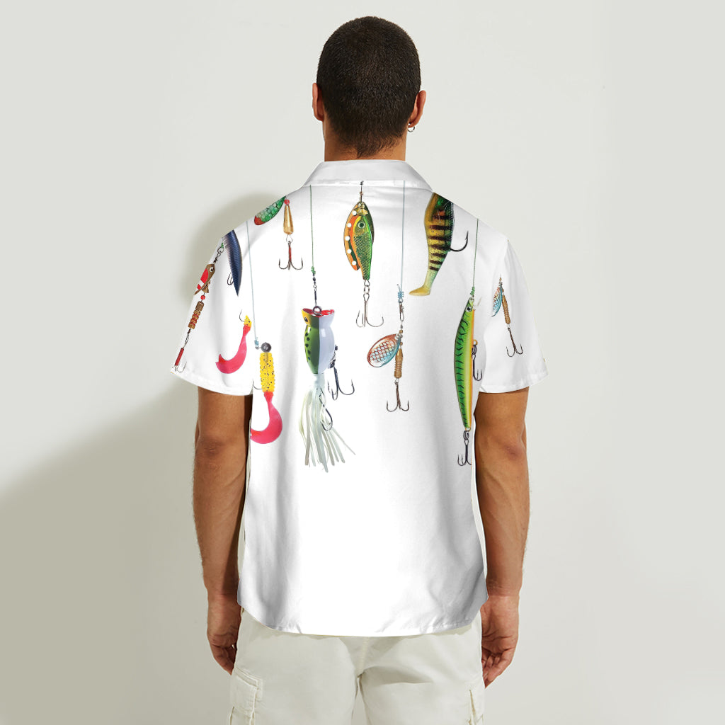 Funny Fishing Portrait - Personalized Fishing Hawaiian Shirt