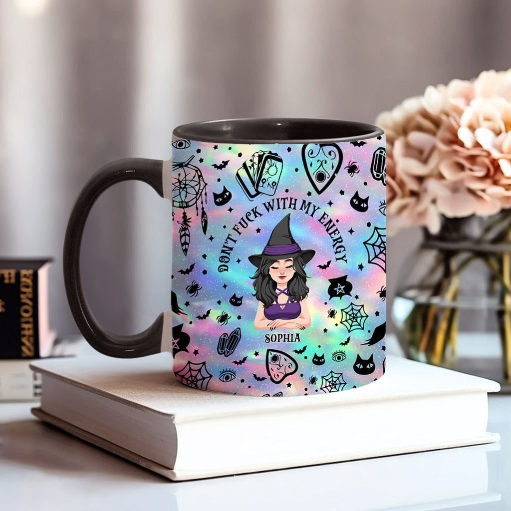 Discover Don't F With My Energy - Personalized Witch Accent Mug