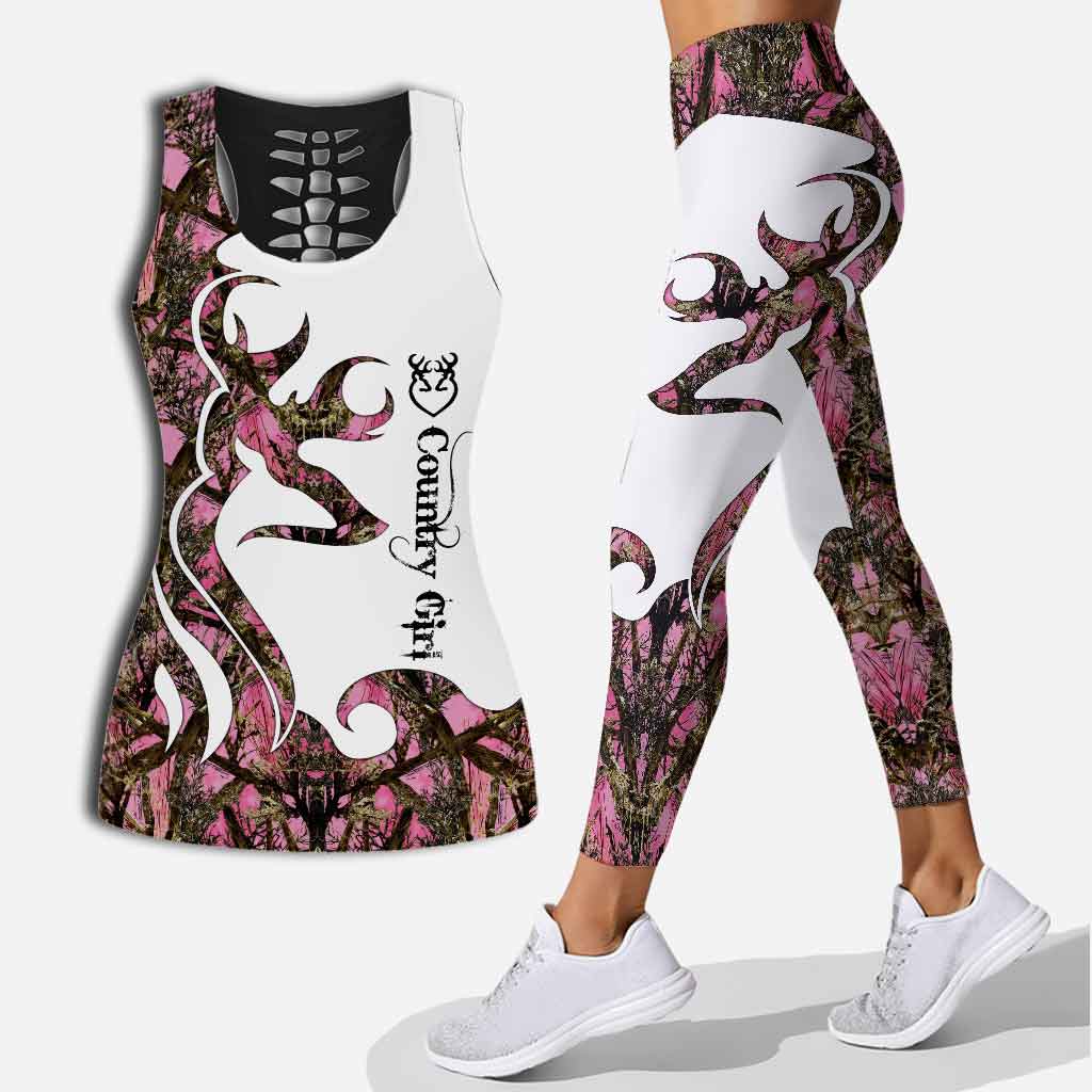 Hunting Girl - Hollow Tank Top and Leggings 112021