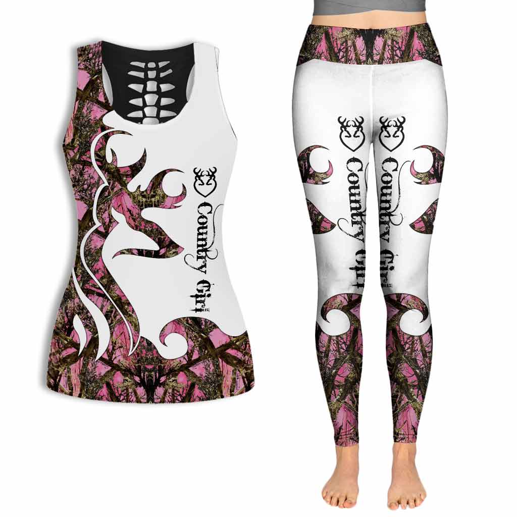 Hunting Girl - Hollow Tank Top and Leggings 112021