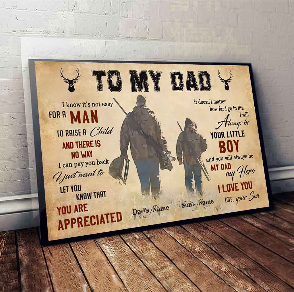To My Dad - Personalized Hunting Poster 1121