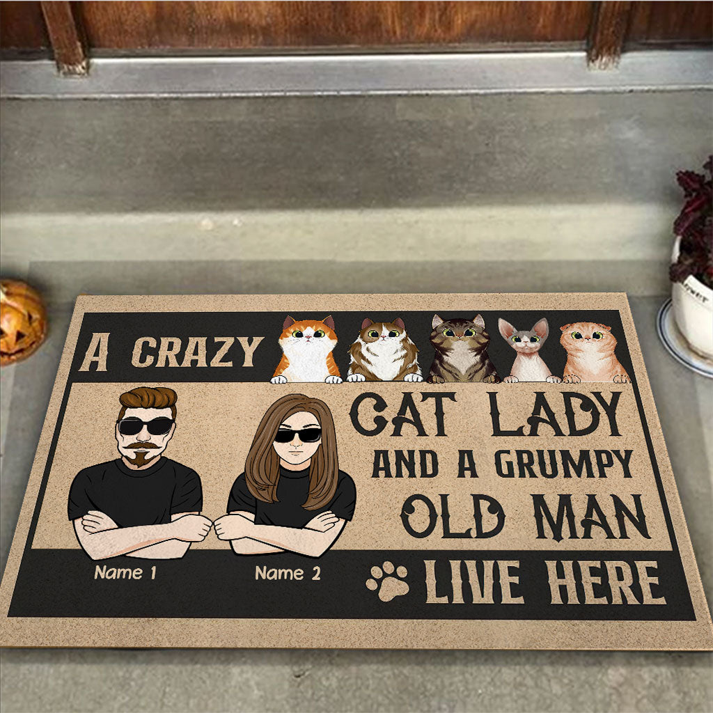 A Crazy Cat Lady - Personalized Cat Doormat