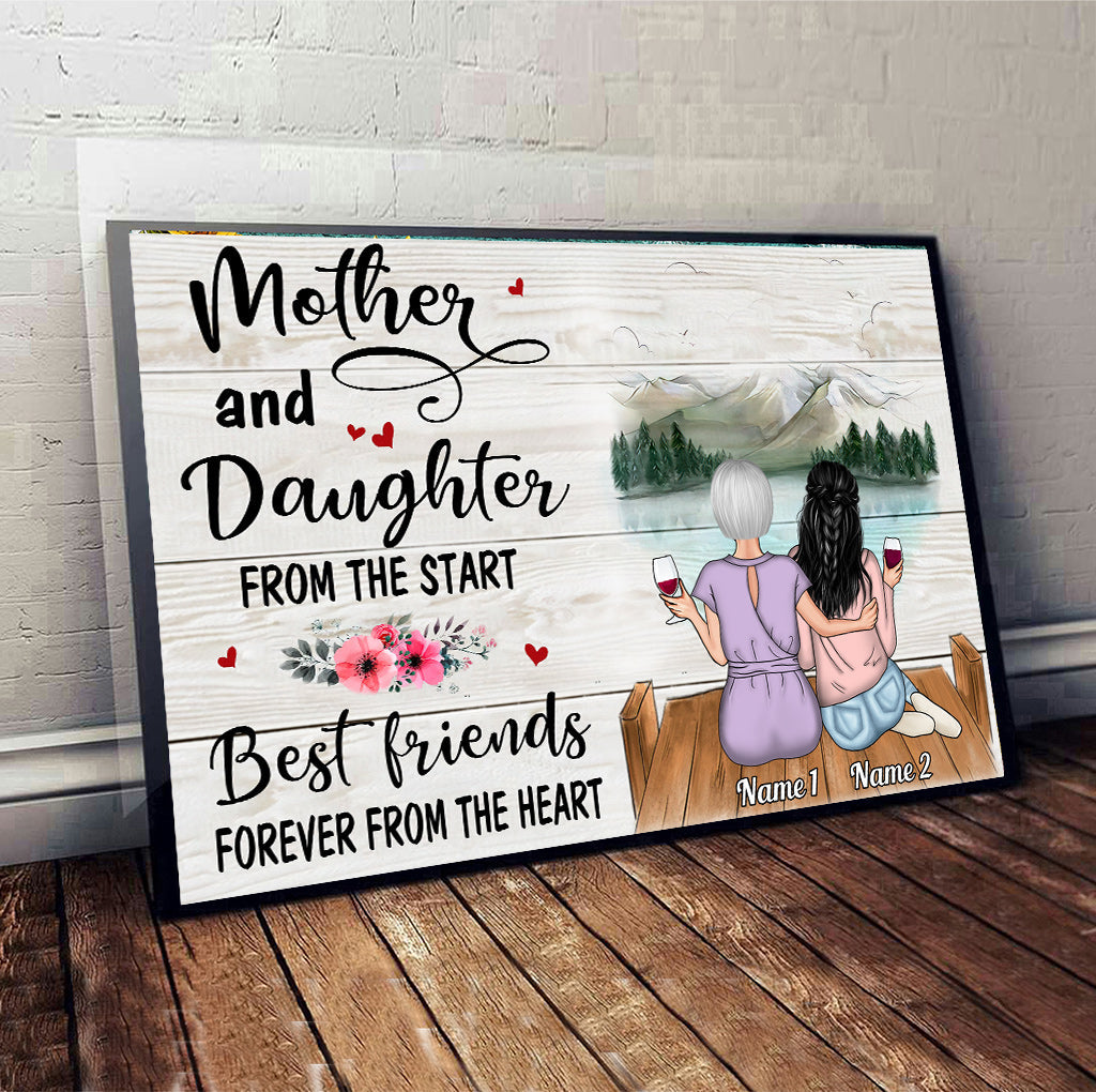 Forever Linked Together - Personalized Mother Canvas And Poster