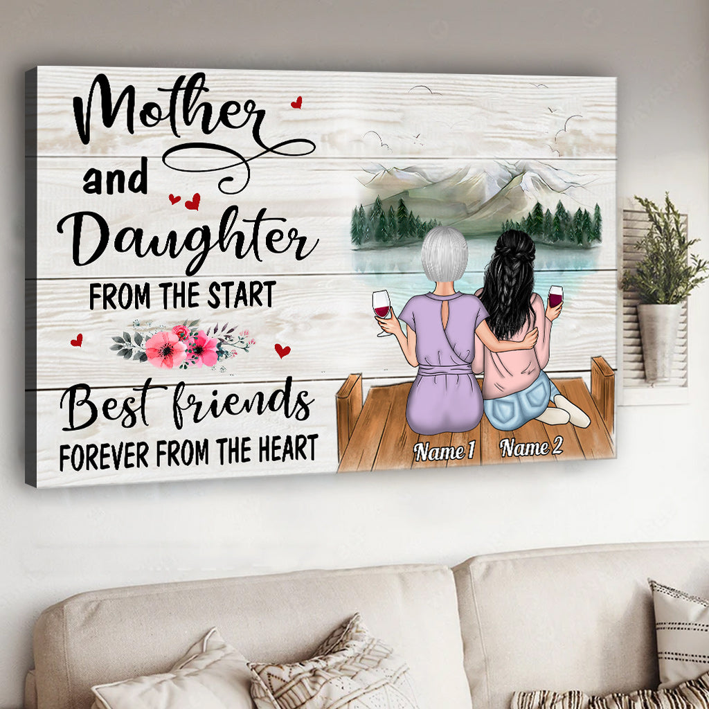 Forever Linked Together - Personalized Mother Canvas And Poster