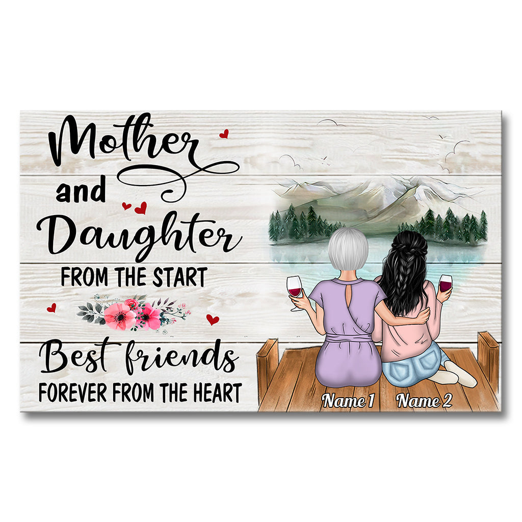 Forever Linked Together - Personalized Mother Canvas And Poster