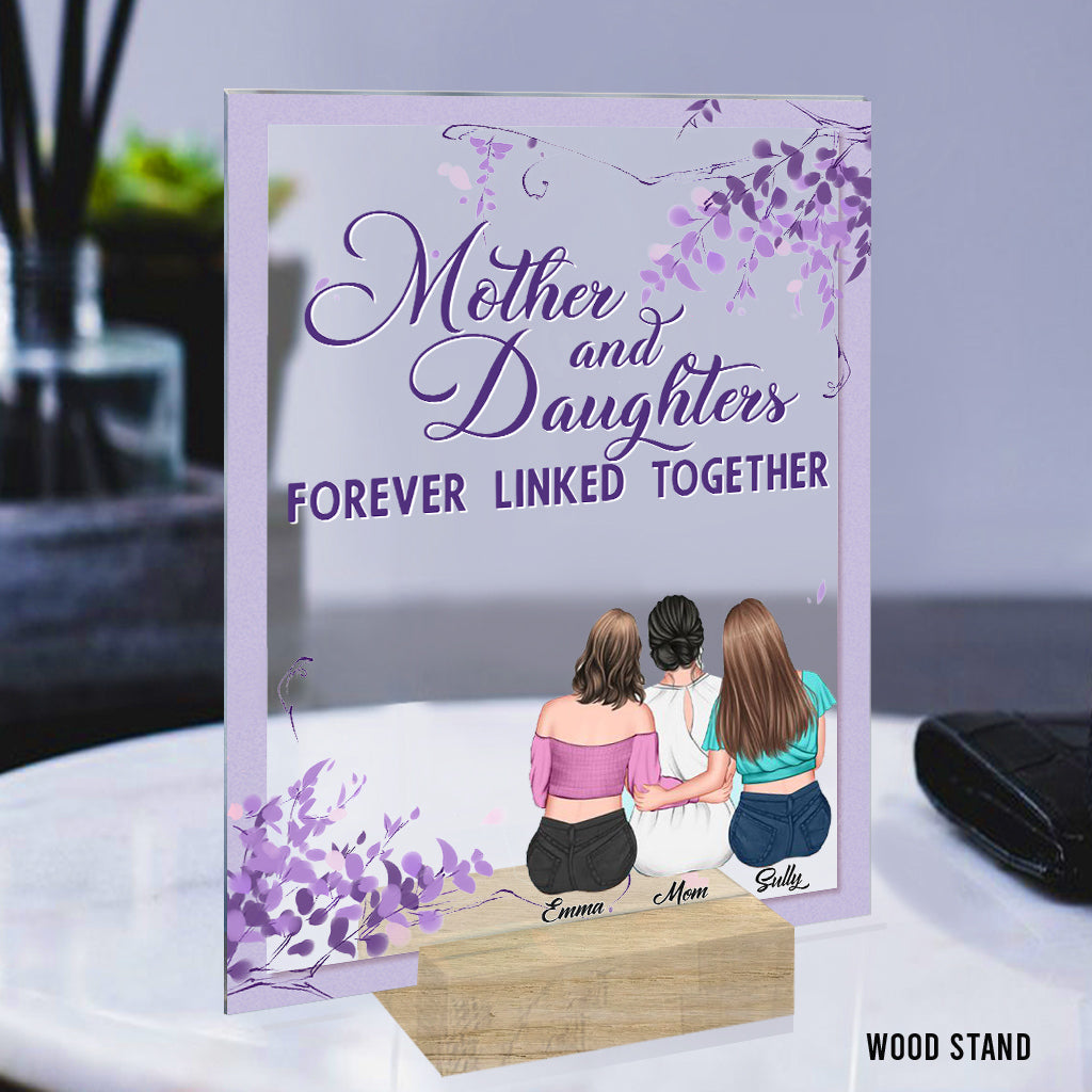 Forever Linked Together - Personalized Mother Transparent Acrylic Plaque