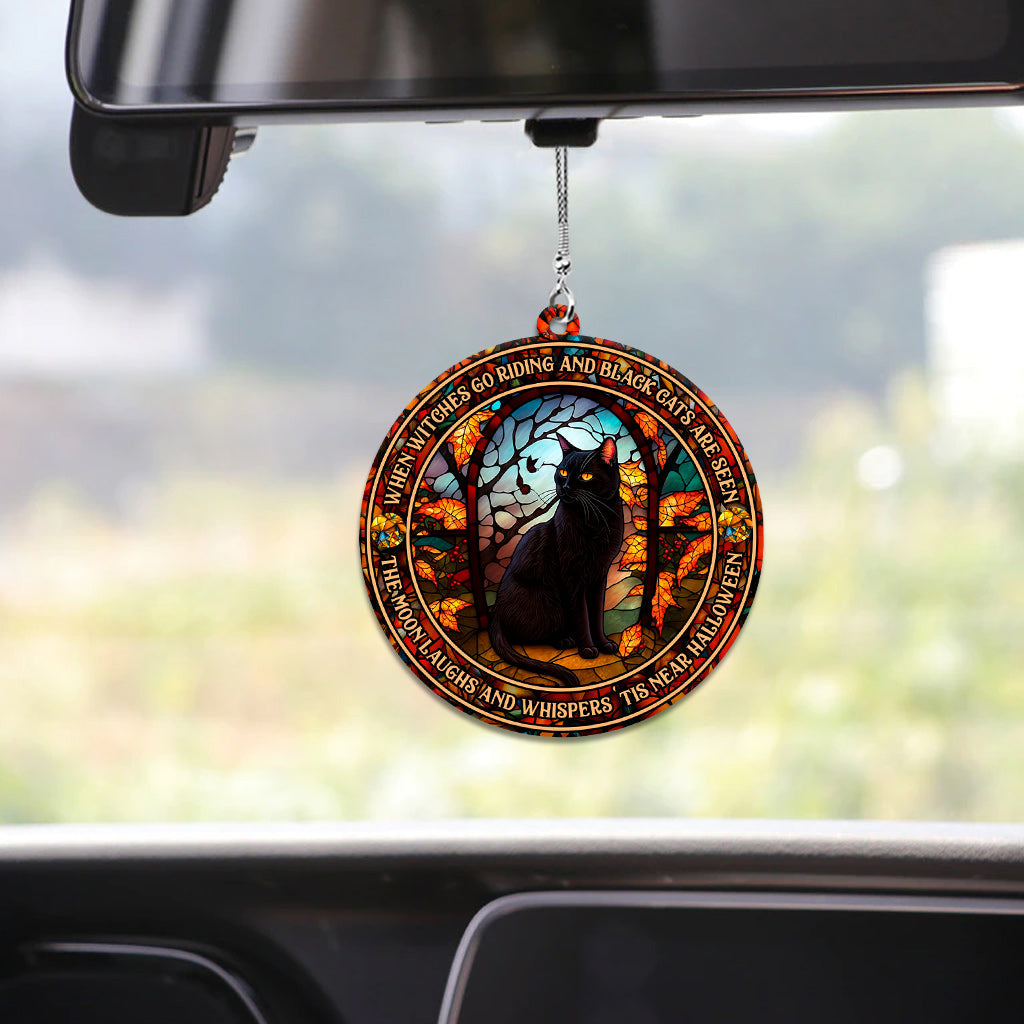 When Witches Go Riding And Black Cats Are Seen Witch - Witch Car Ornament