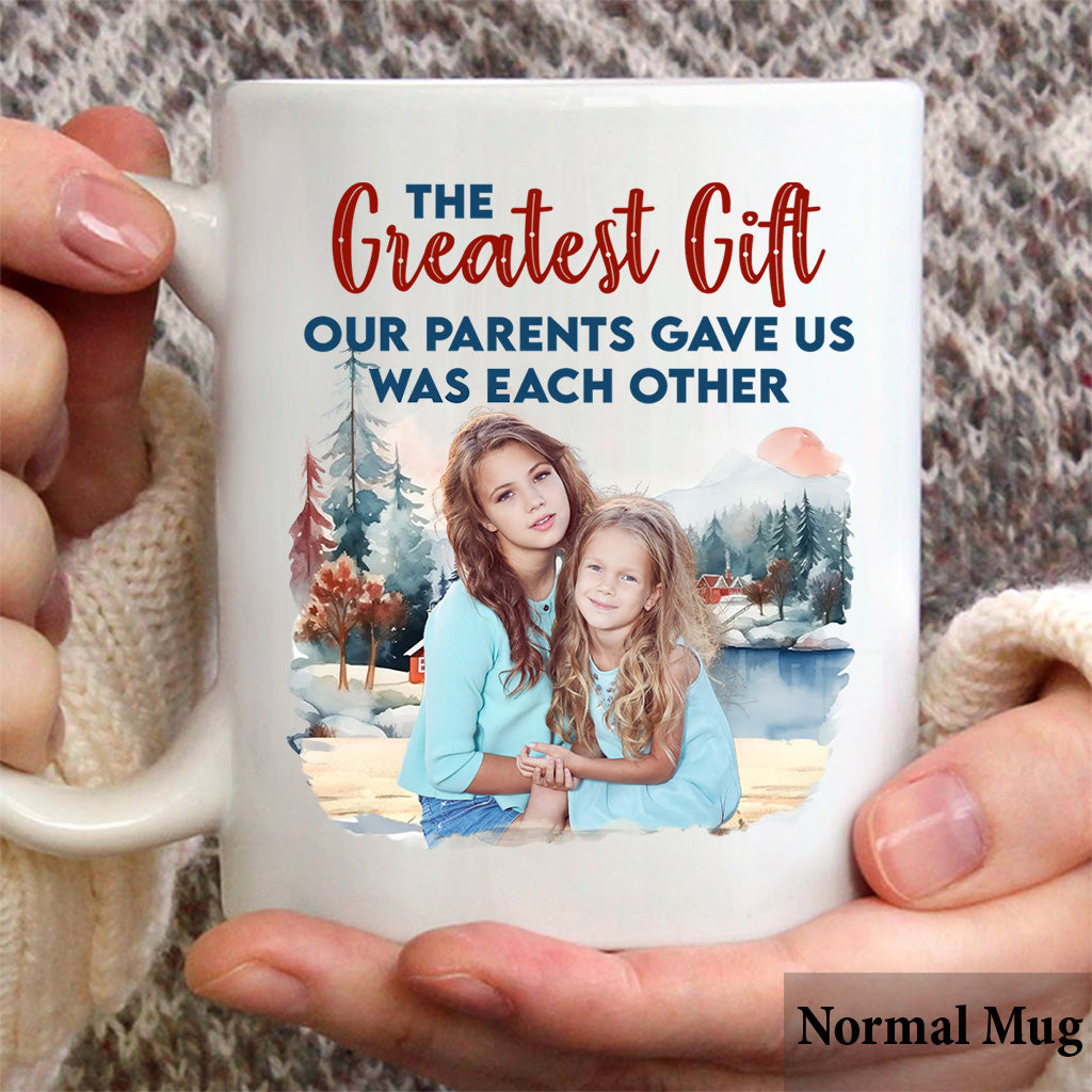 The Greatest Gift - Personalized Sibling Mug